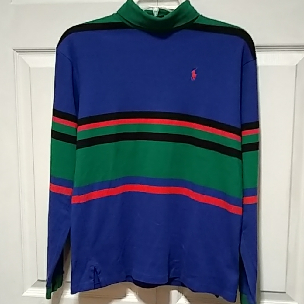 Vintage Polo by Ralph Lauren Colorblock Tee XL. It fits like a large.